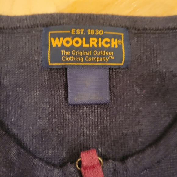 Woolrich Holiday Christmas Tree Full Zip Up vest size M Vintage - Picture 3 of 7